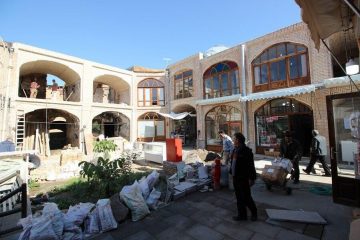 مرمت  سرای «ایکی قاپیلی» بازار تاریخی تبریز رو به اتمام است