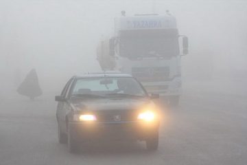 راه های آذربایجان شرقی همراه با مه غلیظ و لغزنده است