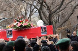 پیکر خلبان شهید امیرسرتیپ دوم محمدرضا رحمانی در تبریز تشییع شد
