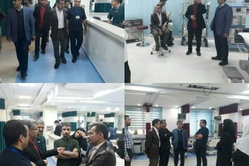بازدید سه ساعته رئیس دانشگاه علوم پزشکی شاهرود ومعاون درمان ازبیمارستان امام حسین(ع)شاهرود