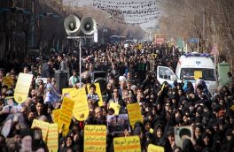 راهپیمایی مردم دارالعباده در حمایت قاطع از نظام و سپاه پاسداران انقلاب اسلامی