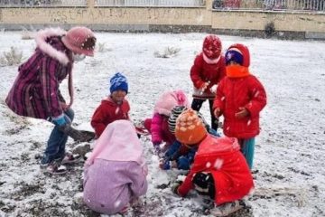 بارش برف موجب تعطیلی مدارس تبریز در روز شنبه شد