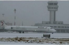 بارش برف مسافران استانبول- تبریز را راهی تهران کرد
