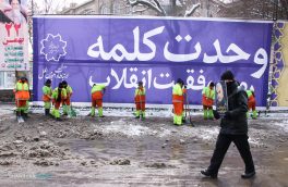 روند جمع آوری پسماندهای شهری در تبریز با وجود بارش برف مختل نشد