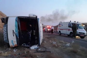 واژگونی اتوبوس در جاده تبریز – صوفیان ۲۲ مصدوم و یک کشته بر جا گذاشت