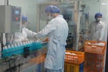 ظرفیت تولید مواد ضدعفونی کننده آذربایجان شرقی  تا ۴ برابر افزایش می یابد