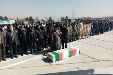 سردار صالحی جانباز ۷۰ درصد ارتشی امروز در تبریز تشییع شد