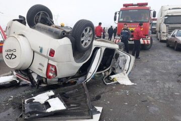 حادثه رانندگی در اتوبان تبریز – زنجان ۲ کشته برجا گذاشت
