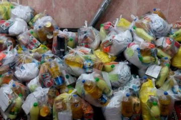 توزیع بسته های غذایی توسط کانون نشر فرهنگ اسلامی کاشان بین نیازمندان
