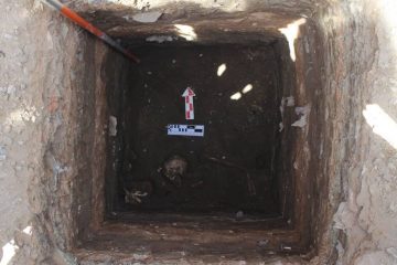 کشف یک اسکلت با شیوه تدفین اسلامی در آذربایجان غربی