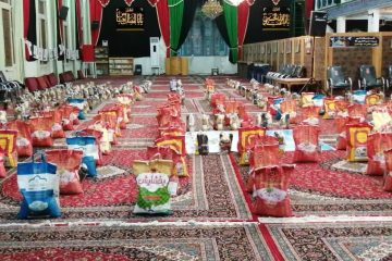 توزیع ۳۰۰ بسته غذایی بین نیازمندان توسط سازمان مردم نهاد بین المللی آبشار عاطفه ها