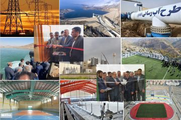 بهره برداری ۶ طرح مهم در صنعت آب و برق و ۲۲۴ فضای ورزشی با دستور رییس جمهوری