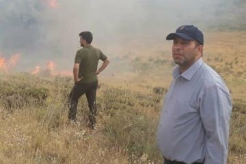 ۲۵۰ هکتار از اراضی مرتعی روستای گردشگری «سیوان» شهرستان مرند در آتش سوخت