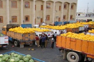 ۸۲ هزار تن محصولات کشاورزی از مرز مهران به عراق صادر شد