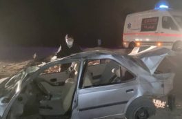 واژگونی ۲ خودرو سواری در کرمان ۲۴ مصدوم درپی داشت