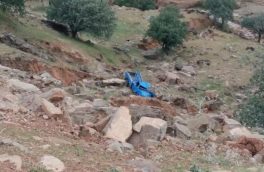 سقوط نیسان به دره در شهرستان هوراند ۲ کشته و ۲ مصدوم برجا گذاشت
