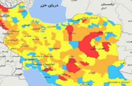 روند رو به افزایش تعداد شهرهای قرمز و نارنجی در نقشه کرونایی کشور