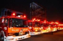 آماده باش ۲۳ ایستگاه آتش‌نشانی و موتورسواران مجهز در آستانه عید نوروز در تبریز