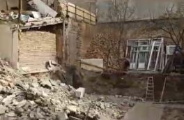 مصدوم شدن ۲ نفر در تبریز بر اثر ریزش دیوار ساختمان نانوایی
