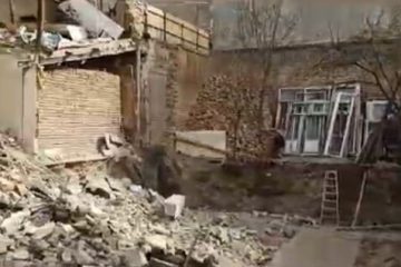 مصدوم شدن ۲ نفر در تبریز بر اثر ریزش دیوار ساختمان نانوایی