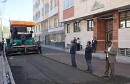 آغاز جایگزینی آسفالت خیابان ها با بتن غلطکی در مراغه برای اولین بار در آذربایجان‌شرقی