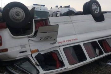 واژگونی مینی بوس در جاده ترانزیتی زنجان – تبریز ۱۳ مصدوم برجای گذاشت