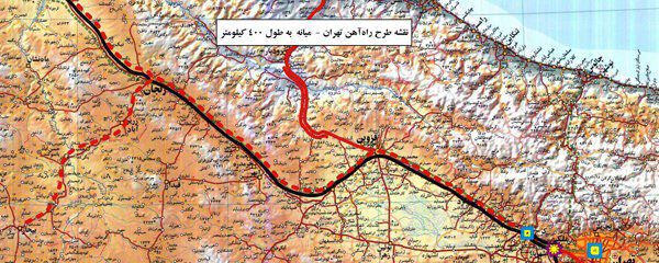 مسیر خروجی راه آهن میانه – تهران تغییر می کند