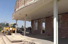 تخریب ۱۵ مورد ساخت و ساز غیرمجاز در اراضی کشاورزی مرند