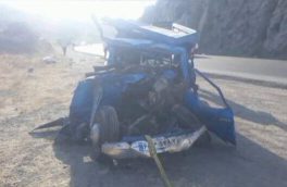 حادثه رانندگی در جاده تیکمه داش ـ میانه یک کشته و ۲ مصدوم به جا گذاشت