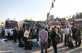 بیش از ۱۰ هزار زائر اربعین حسینی با ناوگان مسافری آذربایجان‌شرقی به مرز مهران اعزام شدند