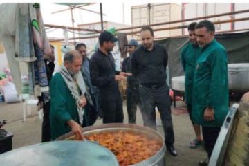 بازدید مشاور مدیرعامل شرکت ملی مس از موکب خدمات‌رسانی به زائران خارجی اربعین حسینی در مرز سیستان و بلوچستان