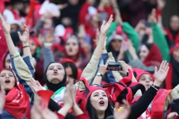 زمینه حضور بانوان برای تماشای مسابقات فوتبال در ورزشگاه یادگار امام تبریز فراهم شد