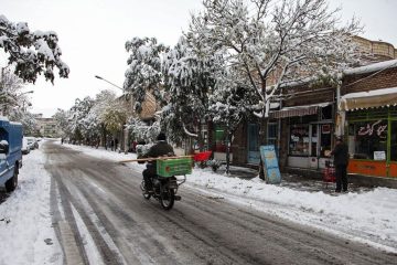 بارش برف بهاری کلیبر را سفیدپوش کرد