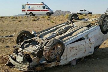 واژگونی خودرو سمند در محور تبریز – ارومیه ۲ فوتی و سه مصدوم برجا گذاشت