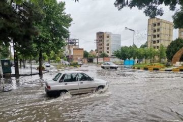 بارش باران در آذربایجان شرقی همچنان ادامه دارد