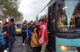 خدمات دهی ناوگان اتوبوسرانی تبریز به تماشاگران بازی تراکتور – گل گهر