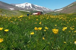 کوه سهند بار دیگر در ماه اردیبهشت سفیدپوش شد