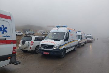 سخنگوی اورژانس: ۸ آمبولانس به محل وقوع سانحه بالگرد حامل رئیس جمهور اعزام شد