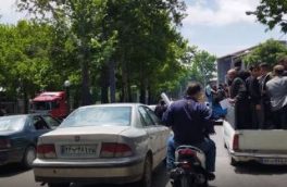 ترافیک سنگین در مسیر منتهی به محل خاکسپاری شهید «رحمتی» حاکم شد
