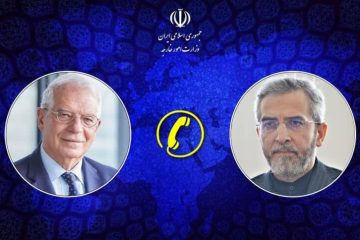 سرپرست وزارت امور خارجه: گفت وگوی تلفنی صریح و ناظر بر آینده با مسئول سیاست خارجی اتحادیه اروپا داشتم