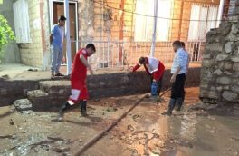 امدادرسانی هلال‌احمر به ۷۰ باب منزل مسکونی و ۶۲ عابر پیاده در پی وقوع سیل در آذربایجان شرقی