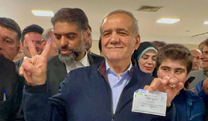مسعود پزشکیان پس از انداختن رای خود: برای ایران آمدم