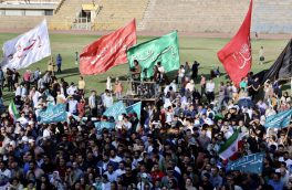 چشن شکرگزاری پیروزی در انتخابات با احترام حماسه حسینی در تبریز