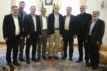 نمایندگان مردم استان اردبیل در مجلس با رئیس جمهور منتخب دیدار کردند