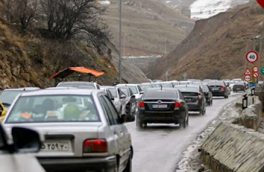 بارش باران در ۱۰ استان/ احتمال یک‌طرفه شدن جاده چالوس و آزاد راه تهران ـ شمال
